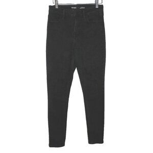 OLD NAVY black faded high rise super skinny jeans inseam 28" women's size 4